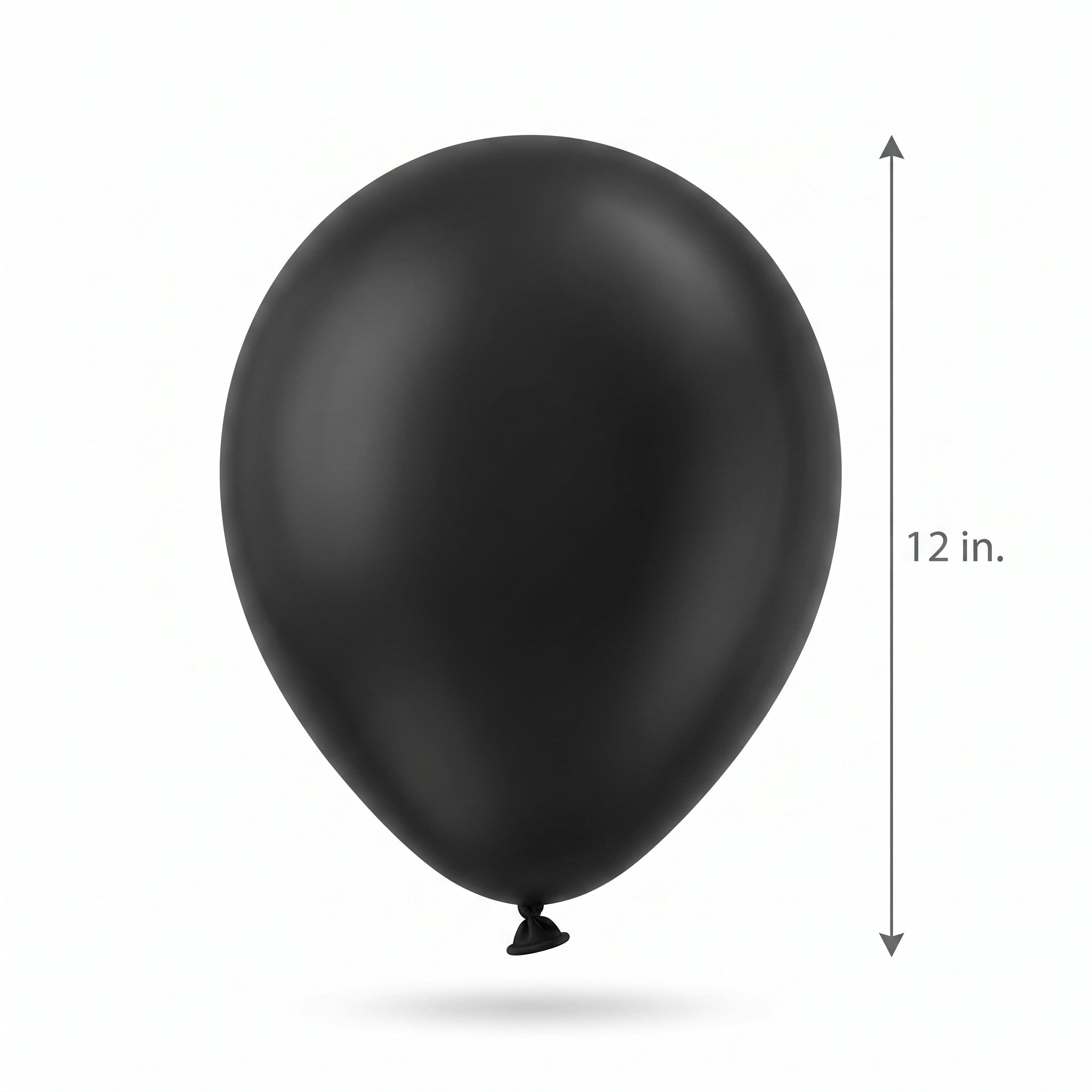 Luxaire Premium 12" Black Latex Balloons - Pack of 25