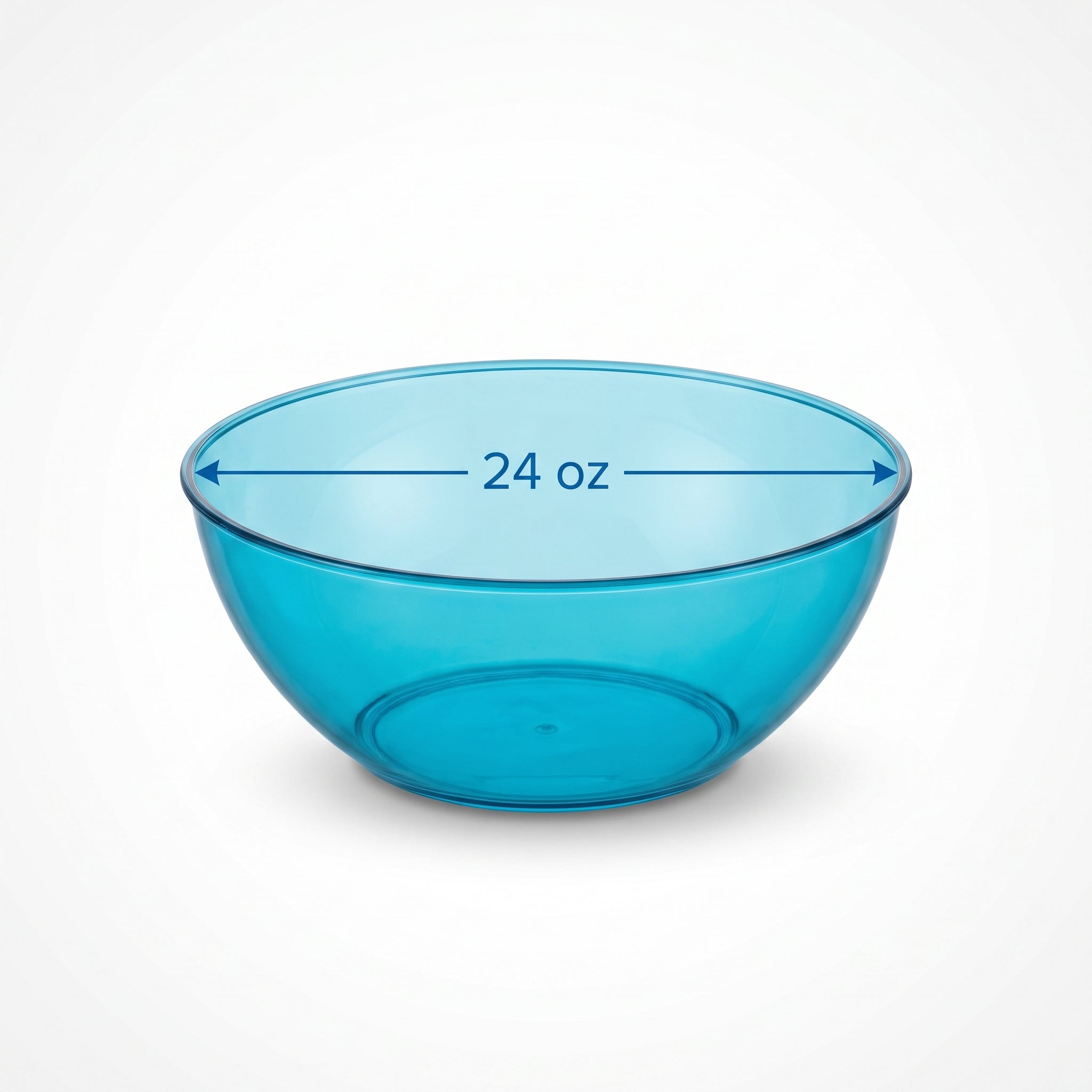 Caribbean Blue Plastic Serving Bowl - 24 Oz.