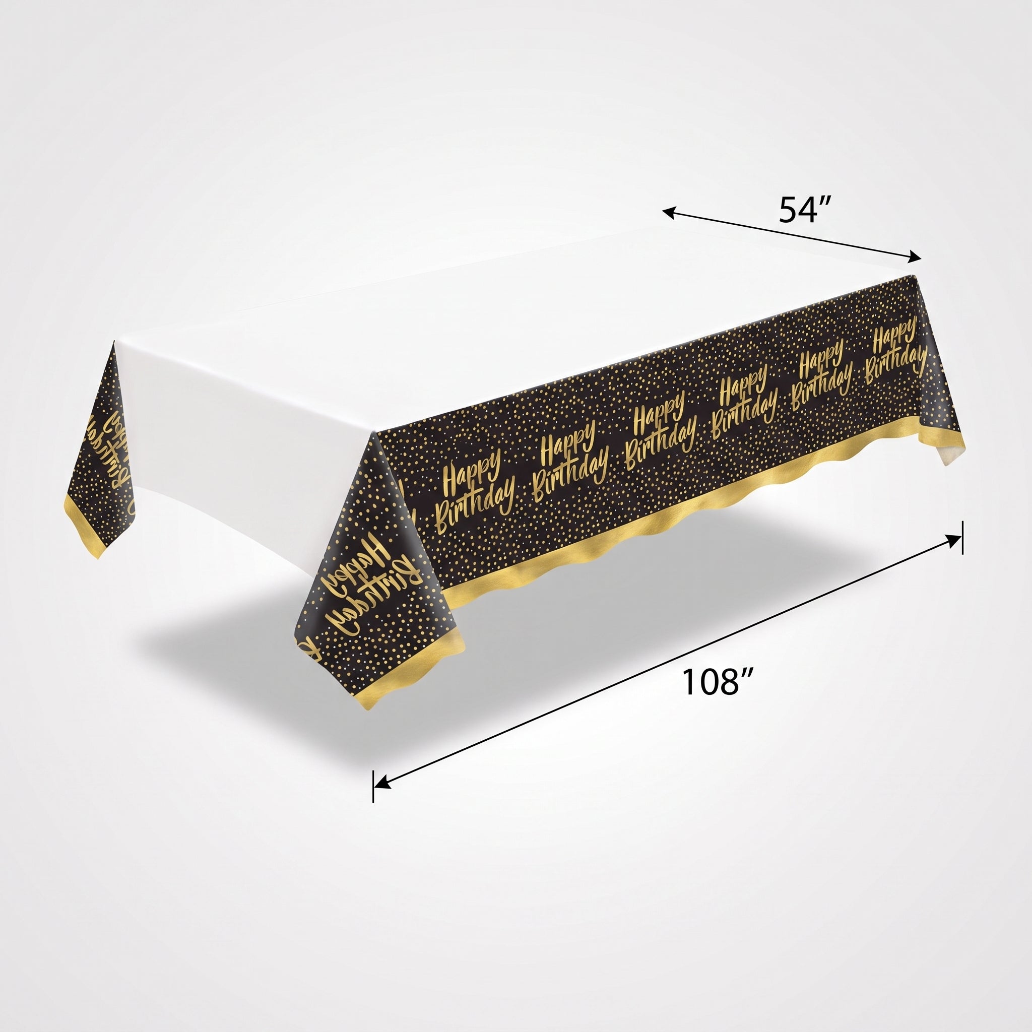 Colorful Confetti Plastic Table Cover