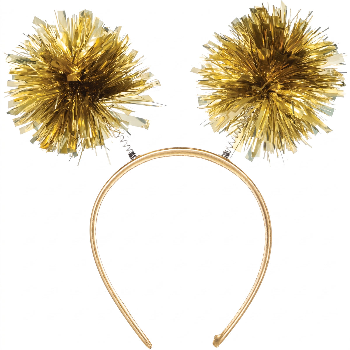 Gold Pom-Pom Head Bopper Headband
