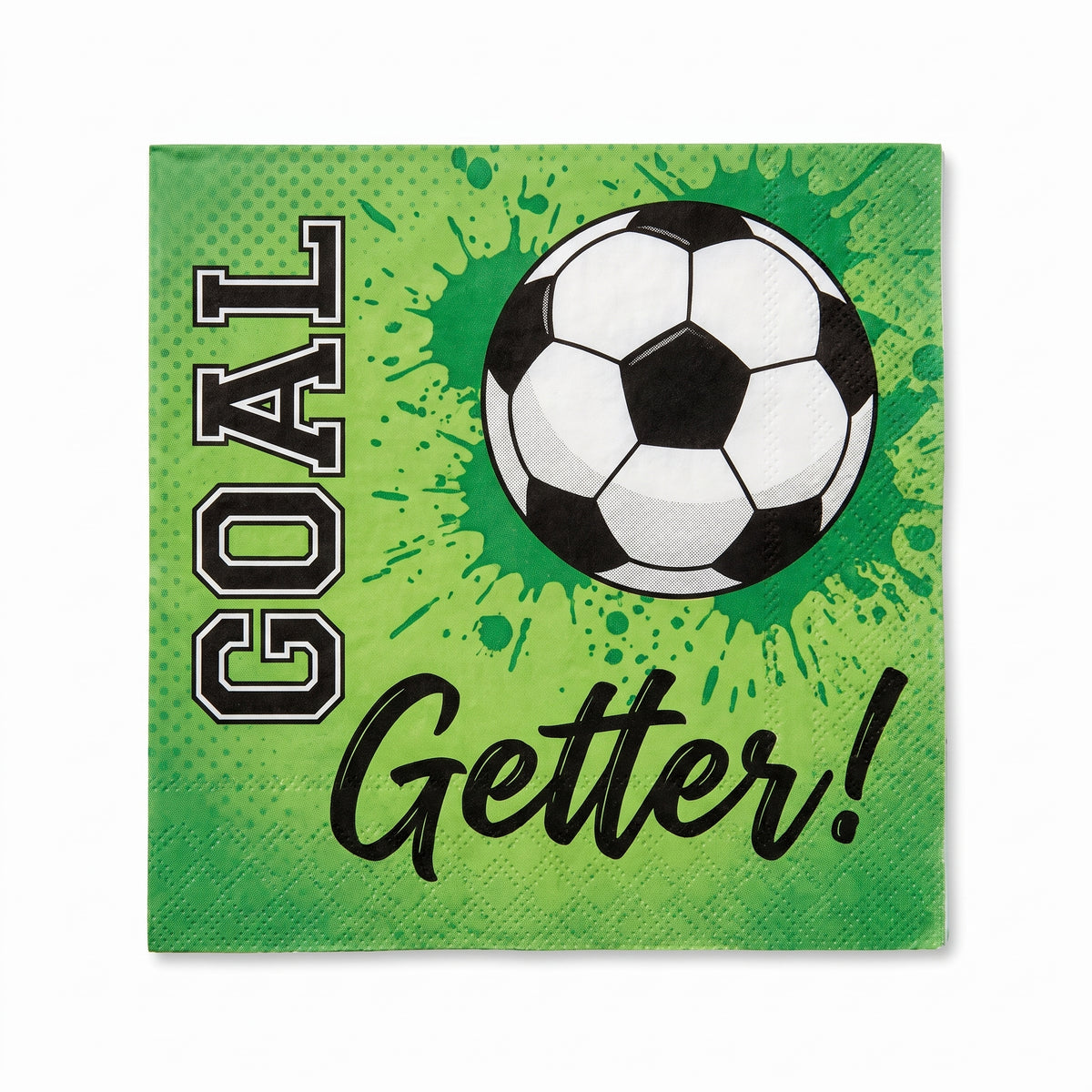 Goal Getter Soccer Beverage Napkins - 36 Pack - 5 In. X 5 In.