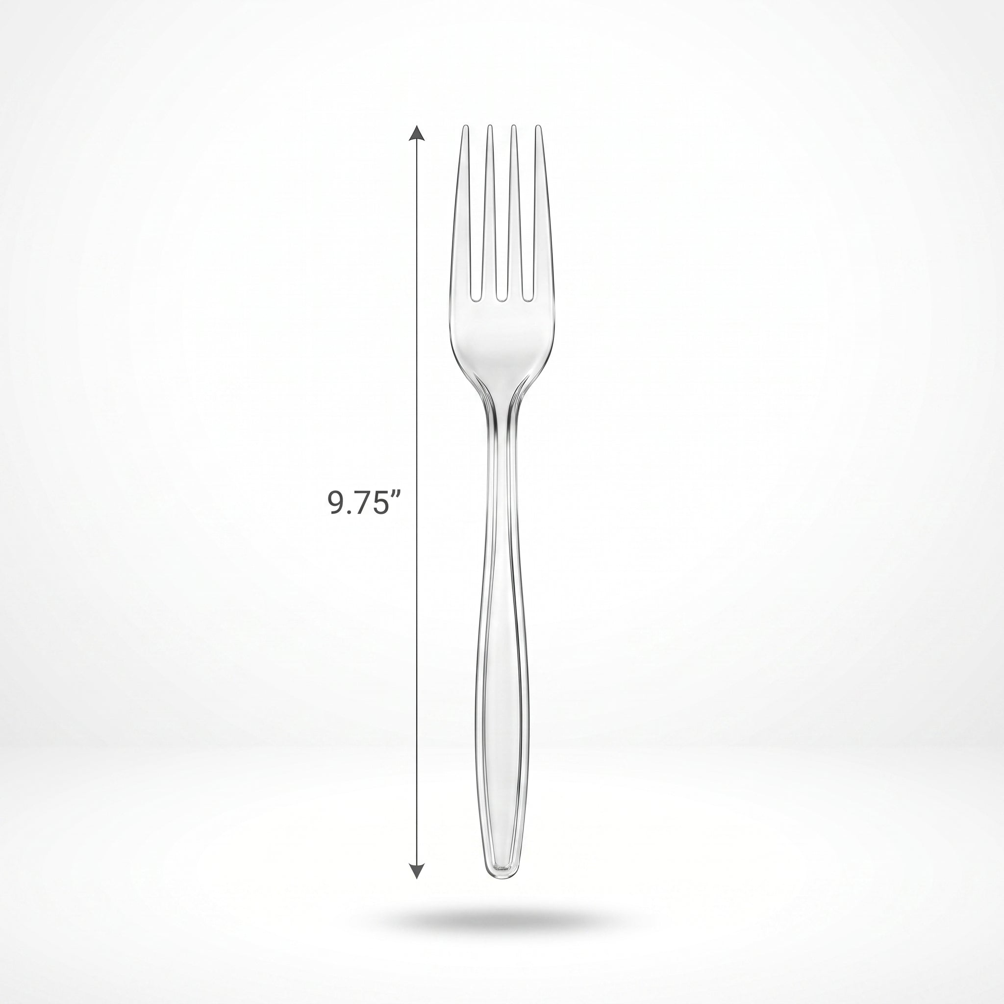 Clear Plastic Serving Fork - 9.75" | 2 Pack