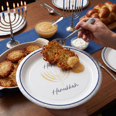 Festive Hanukkah Celebration 8.5" Paper Plates