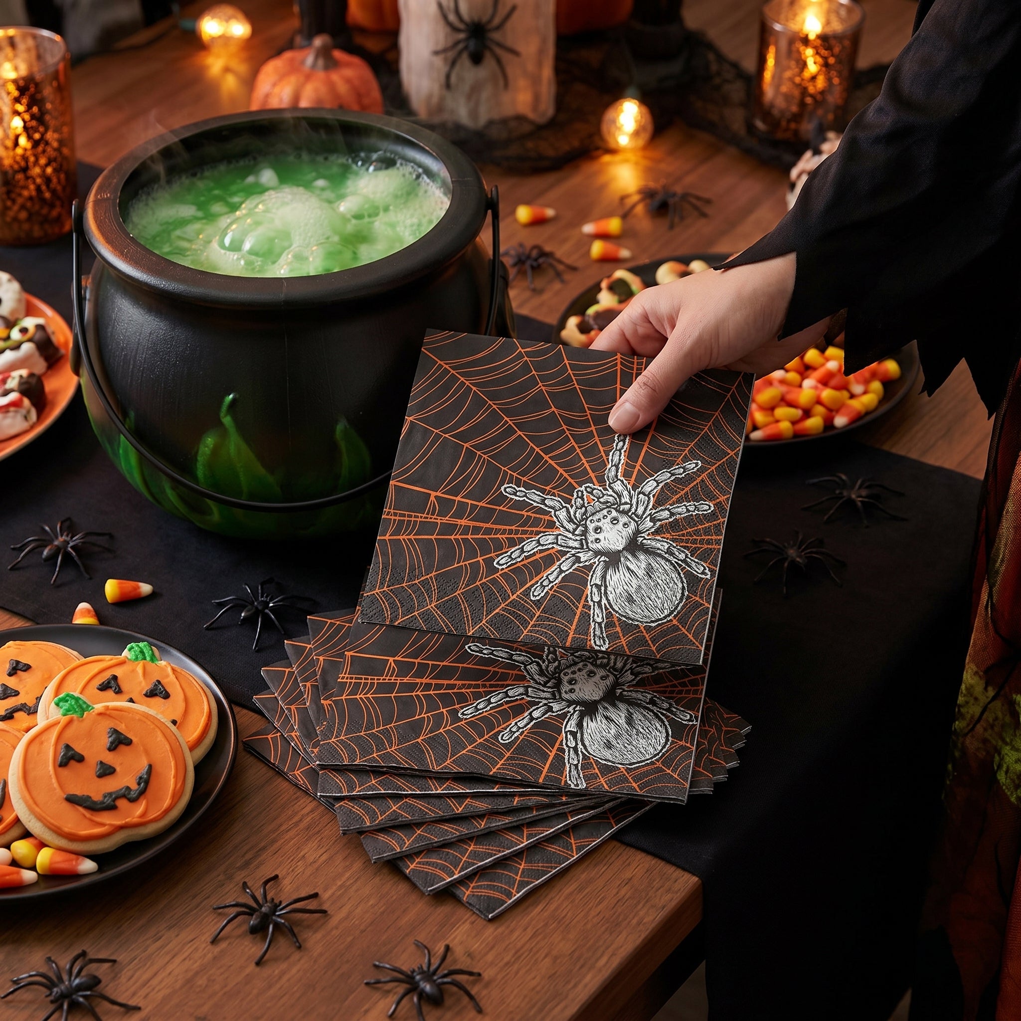 Wicked Hauntings Halloween Beverage Napkins - 5 In. X 5 In.
