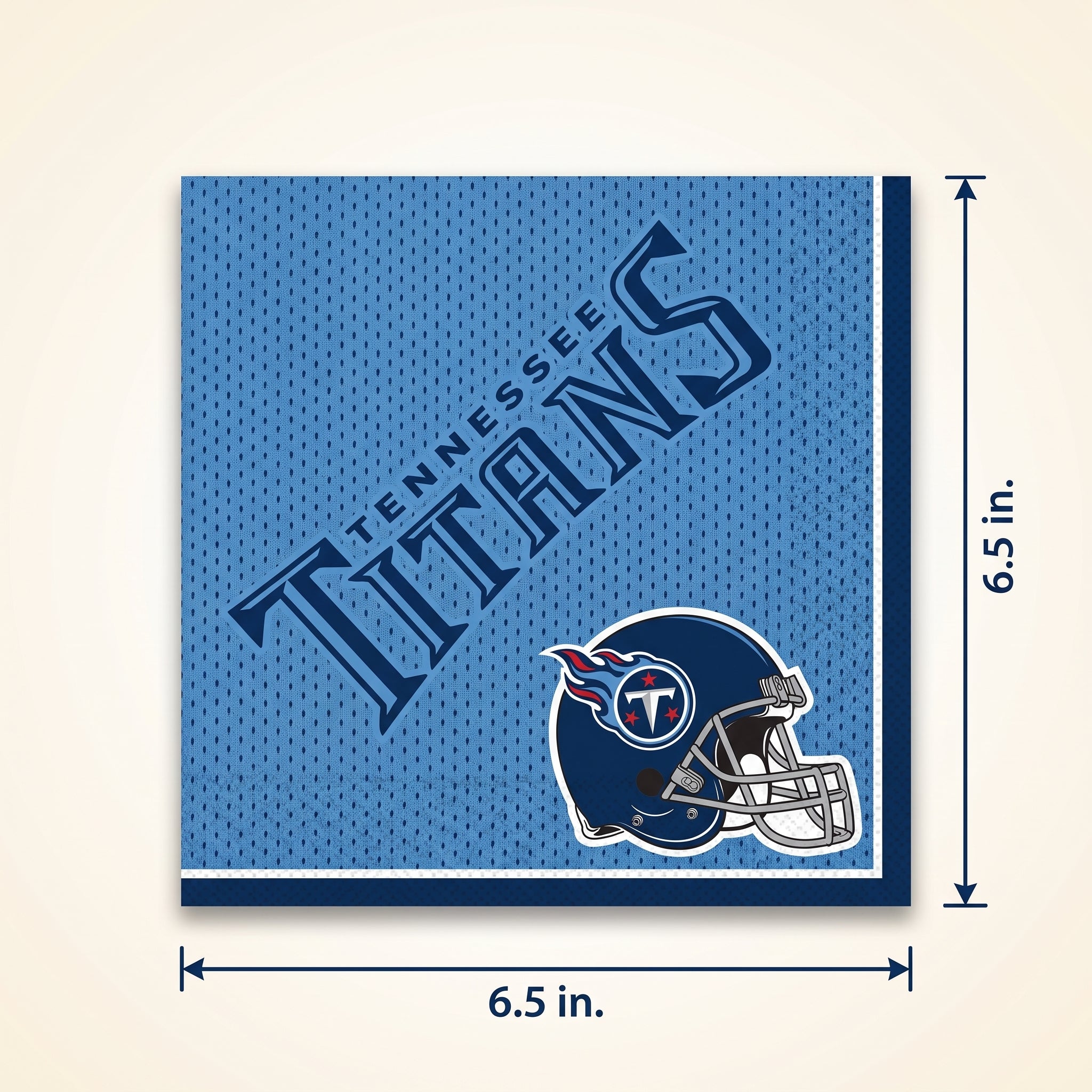 Tennessee Titans NFL Luncheon Napkins - 6.5 In. x 6.5 In. - 36 Pack