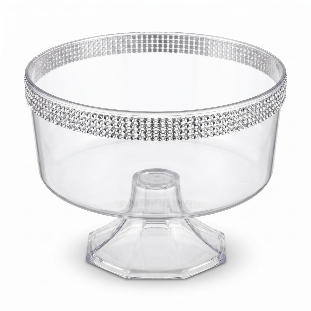 Clear Rhinestone Plastic Trifle Container