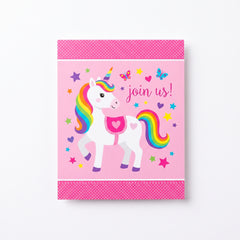 Magical Unicorn Birthday Invitation Cards