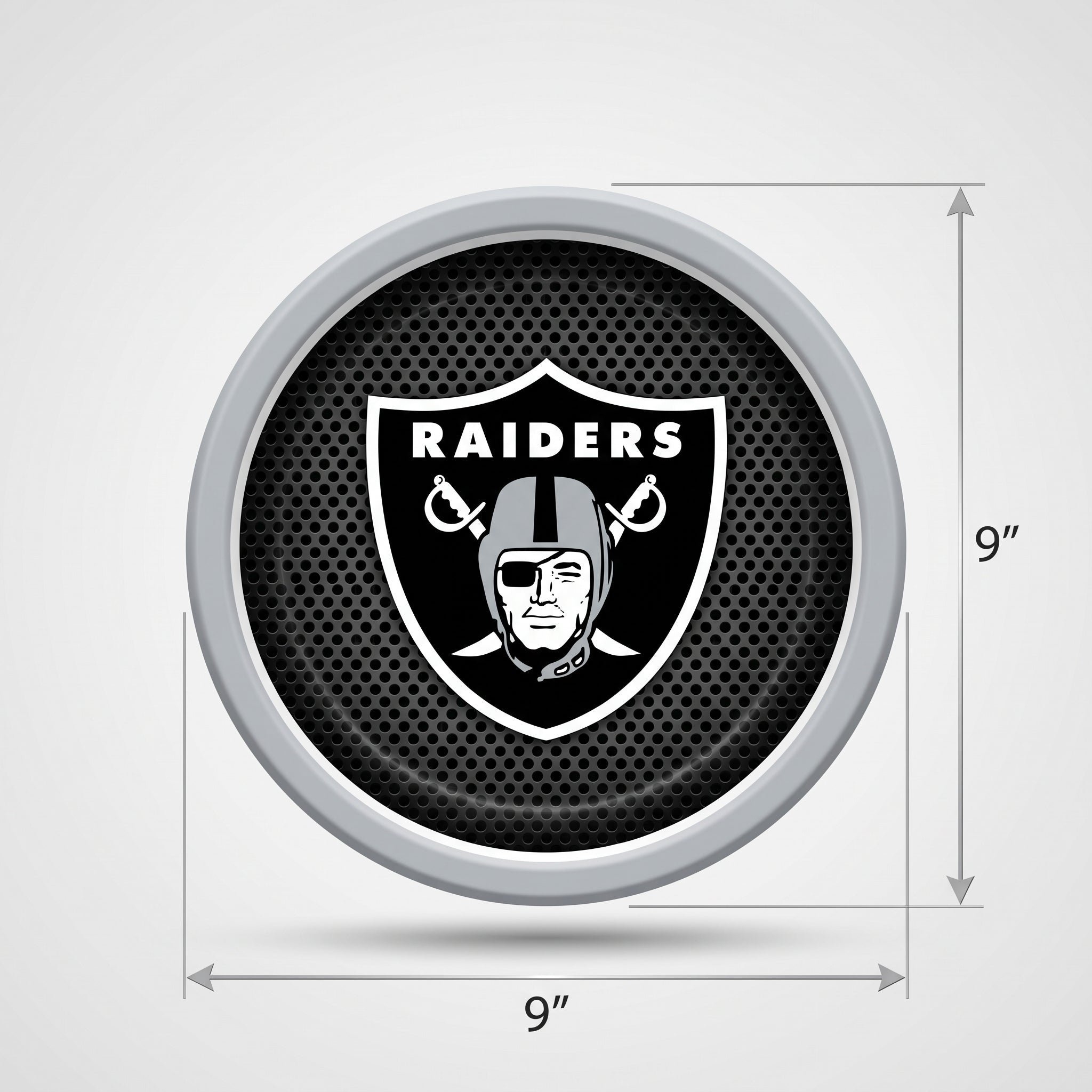 Las Vegas Raiders 9" Round Paper Plates