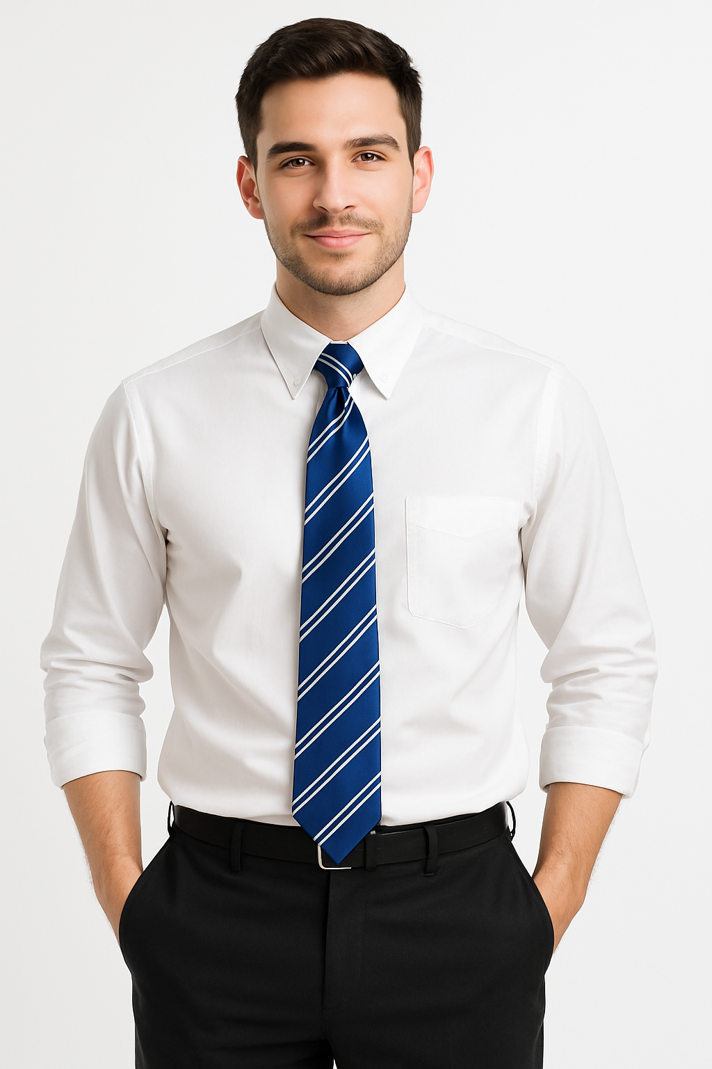 Harry Potter Ravenclaw Costume Tie for Kids - Blue & White Striped