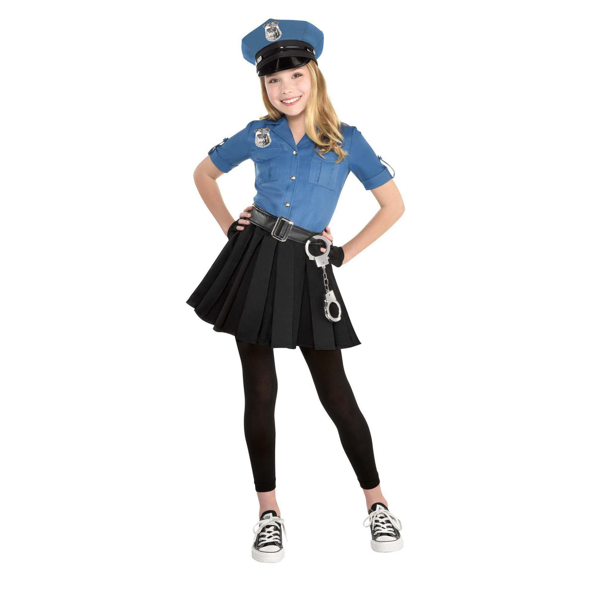 Girls' Halloween Police Officer Costume