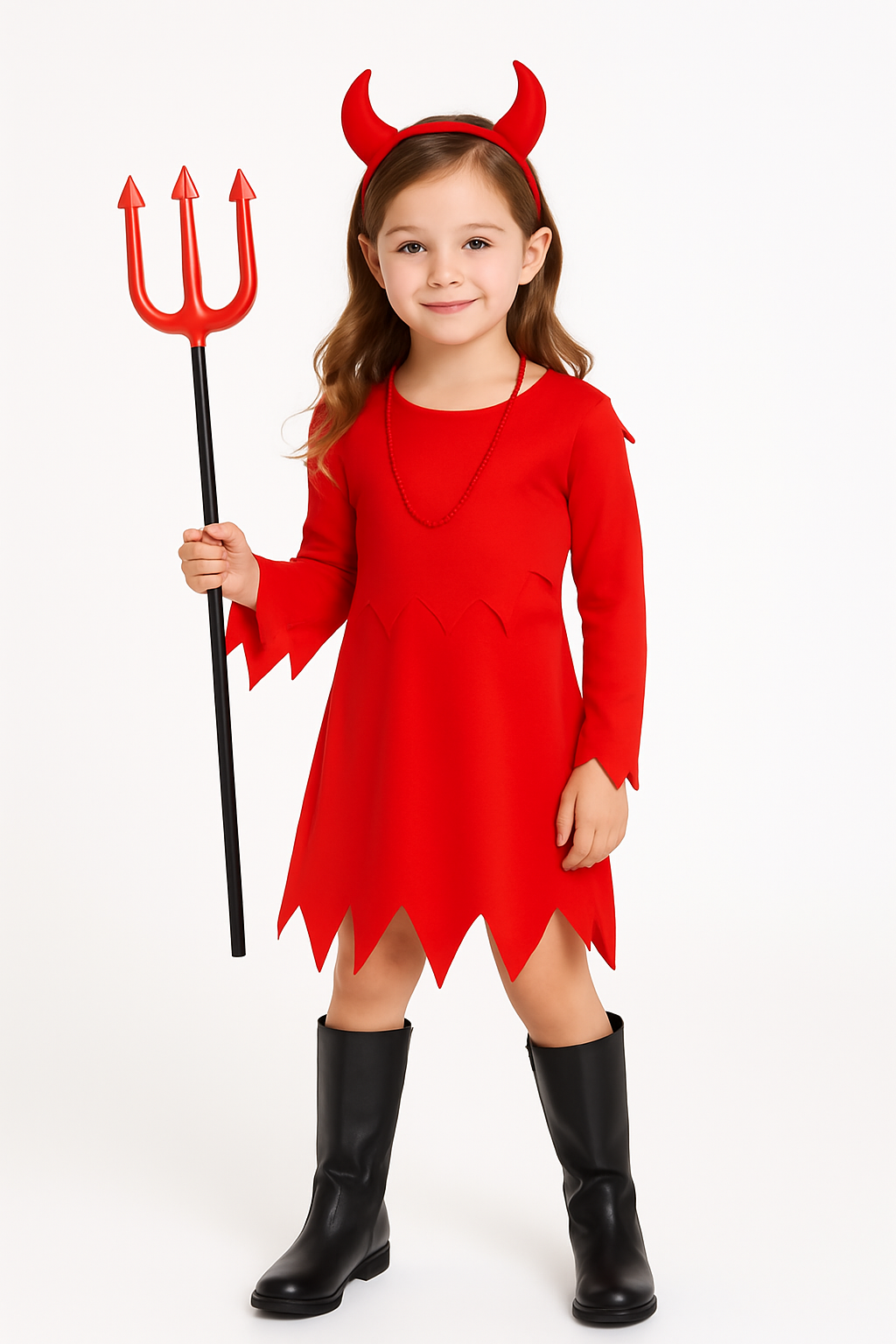 Kids' Devious Devil Halloween Costume with Headband