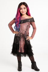Girls' Disney Descendants 3 Audrey Costume ‚Äì Pink & Black Halloween Outfit
