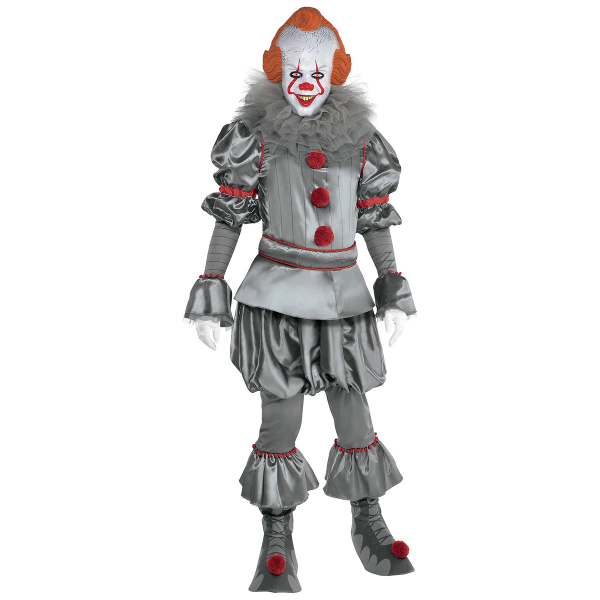 Men's Pennywise Tattered Clown Costume with Mask - IT Chapter 2
