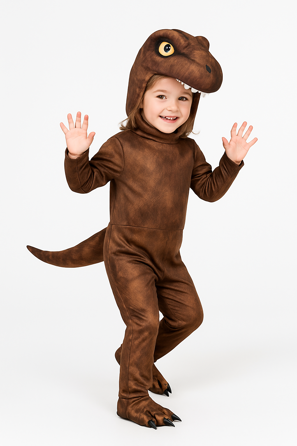 Kids' Jurassic World T-Rex Dinosaur Jumpsuit Costume with Hood