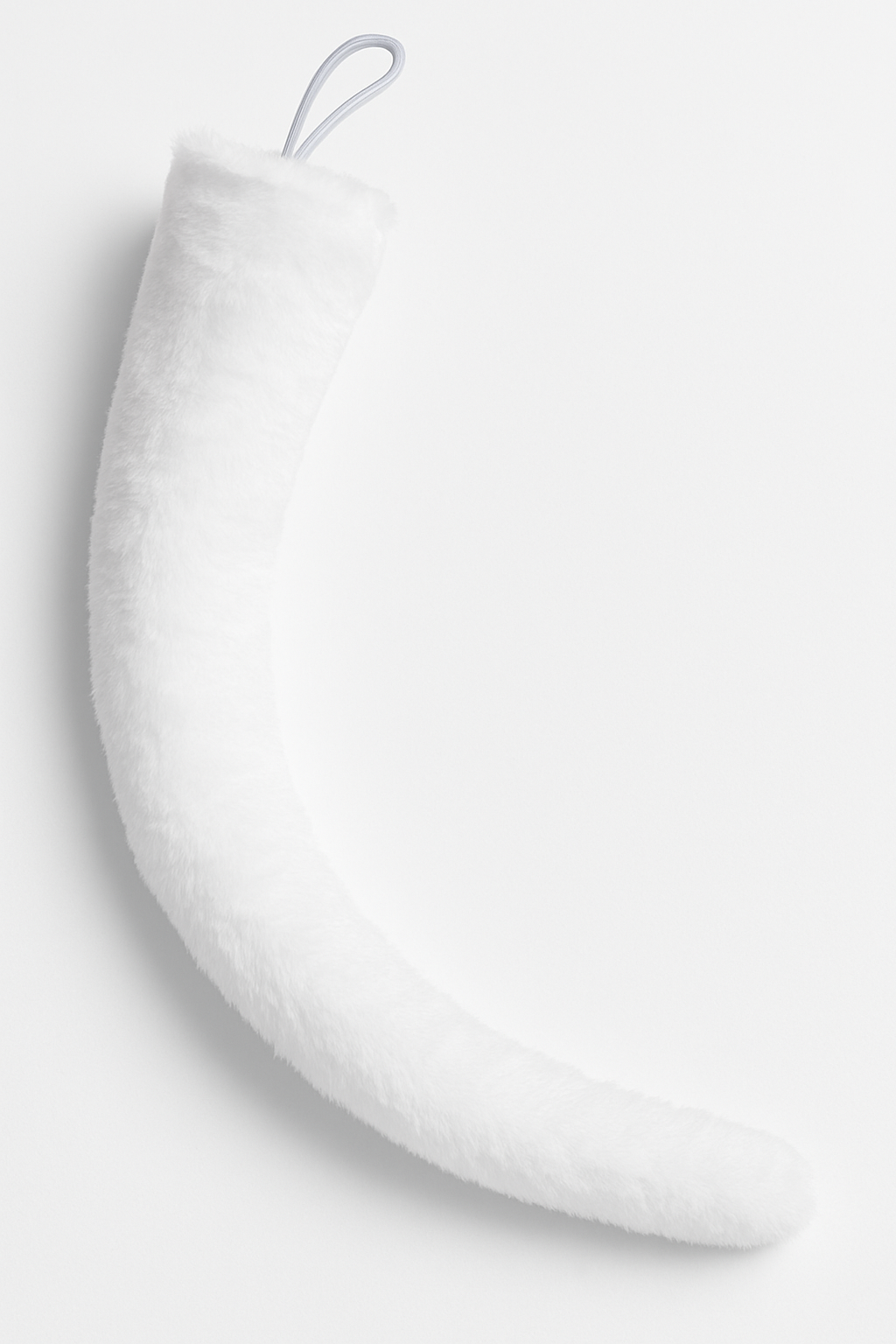 White Cat Tail Costume Accessory - 22" Halloween Essential