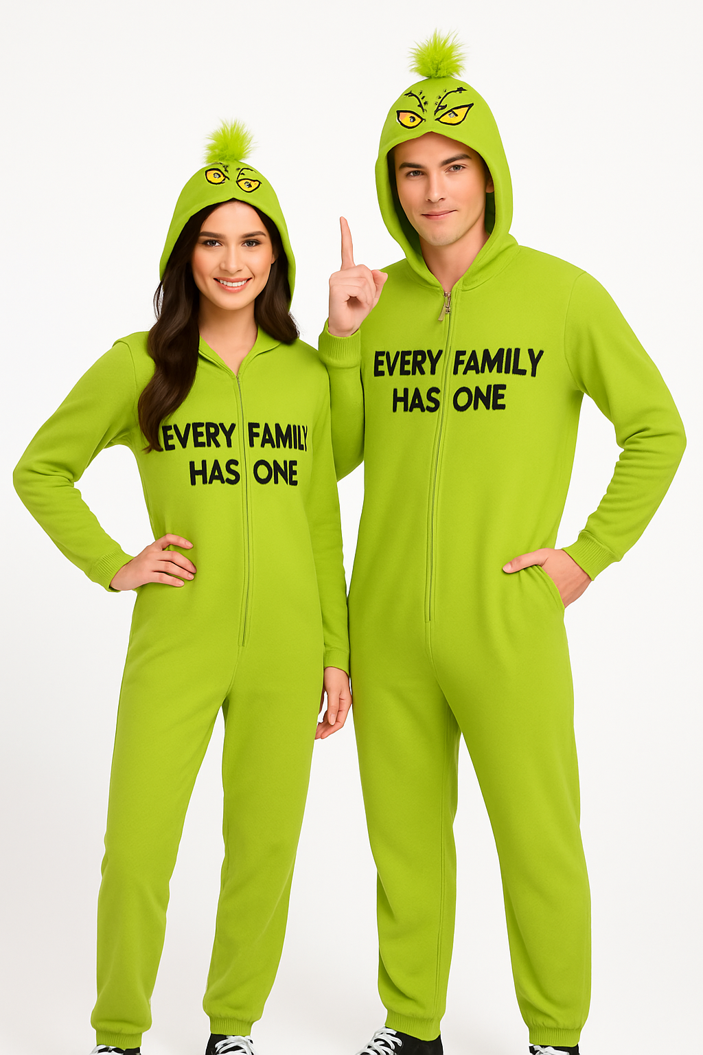 The Grinch Adult Zipster Costume - S/M