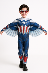 Marvel Falcon and Winter Soldier Sam Wilson Kids Costume with Wings & Mask