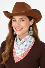 Western Cowgirl Costume Kit with Scarf & Earrings