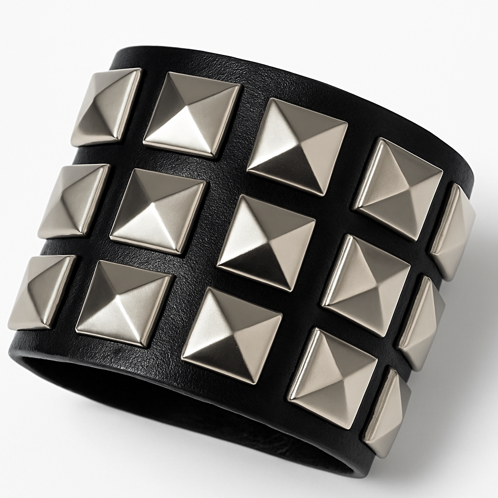 Studded Wristband Bracelet - Punk Costume Accessory