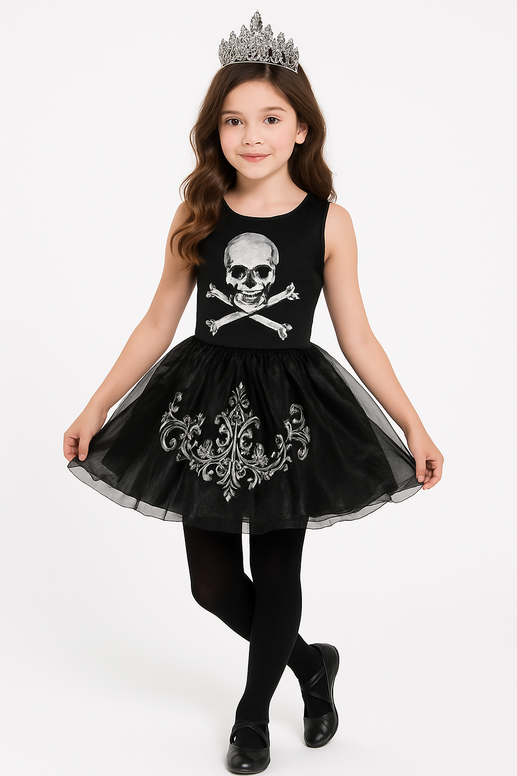 Zomberina Halloween Costume for Girls - Extra Large