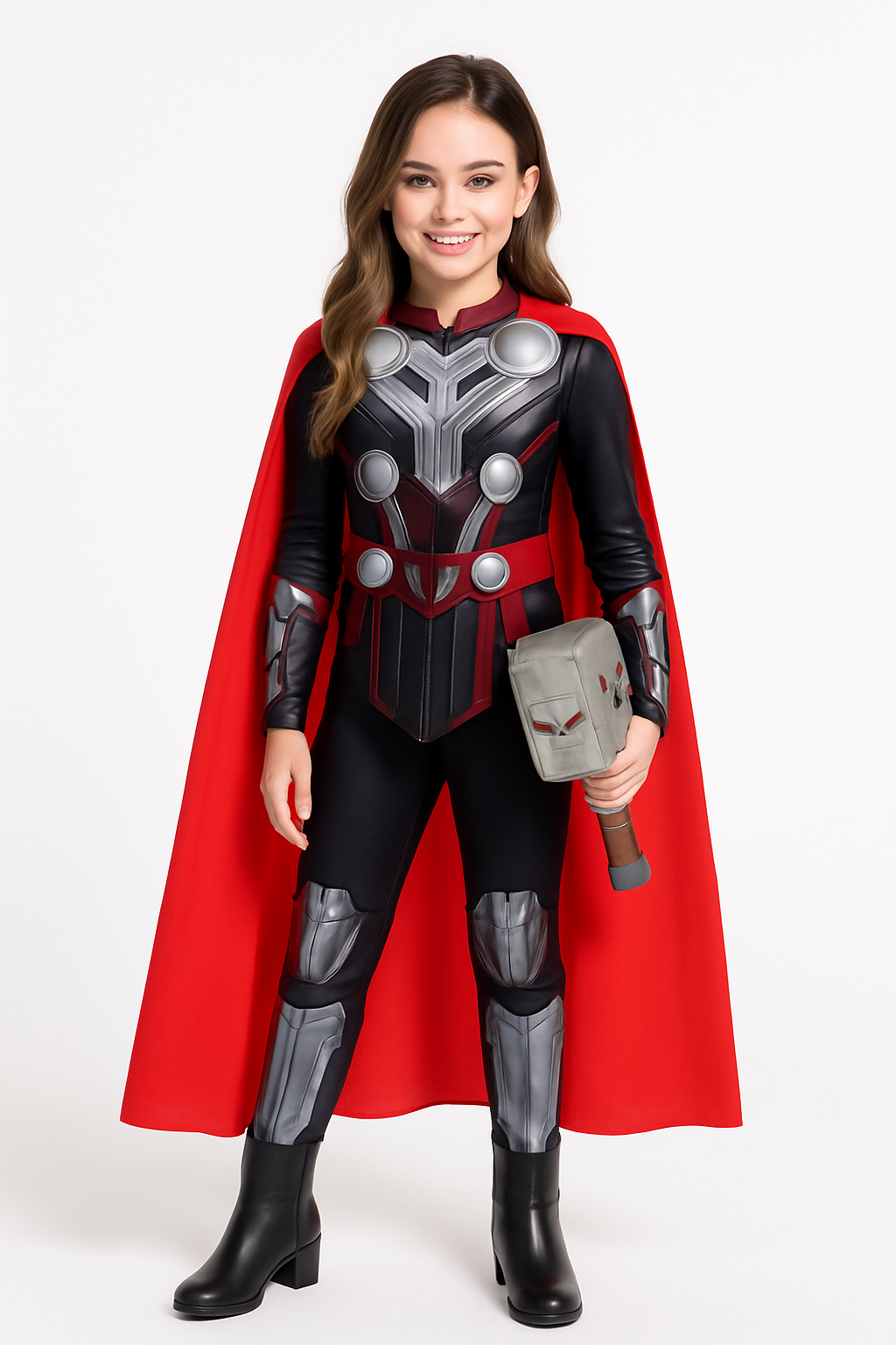 Mighty Thor Kids' Costume with Red Cape - Marvel Love and Thunder