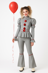 Women's Pennywise Costume - IT Chapter 2 Halloween Outfit