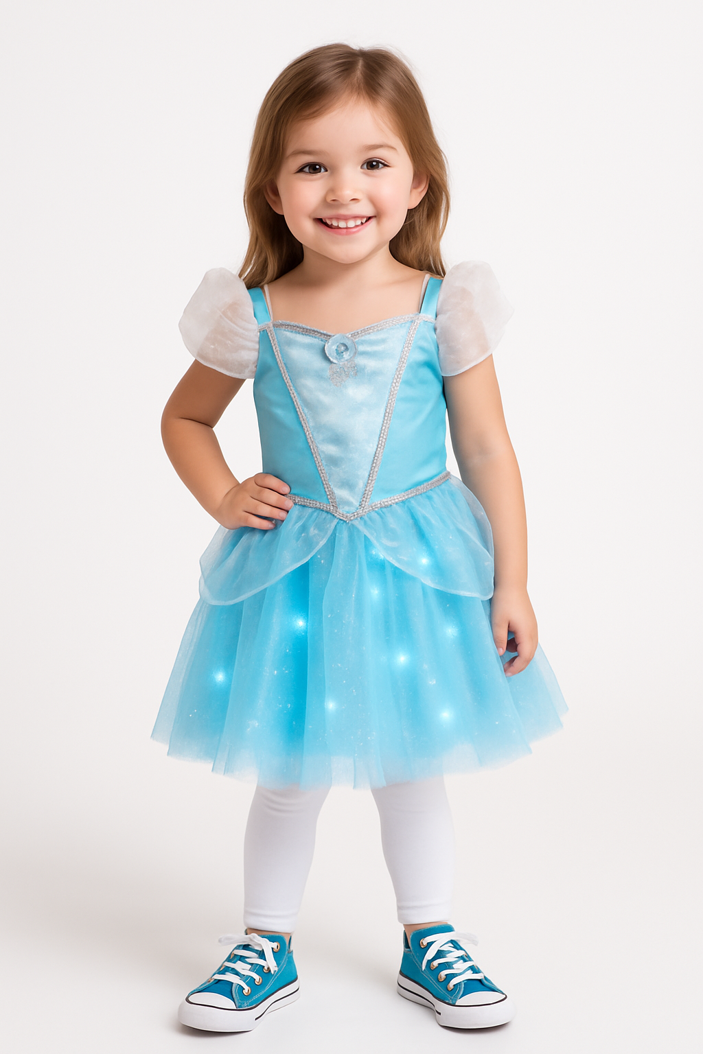 Disney Cinderella Light-Up Princess Dress Costume for Kids - Halloween Special