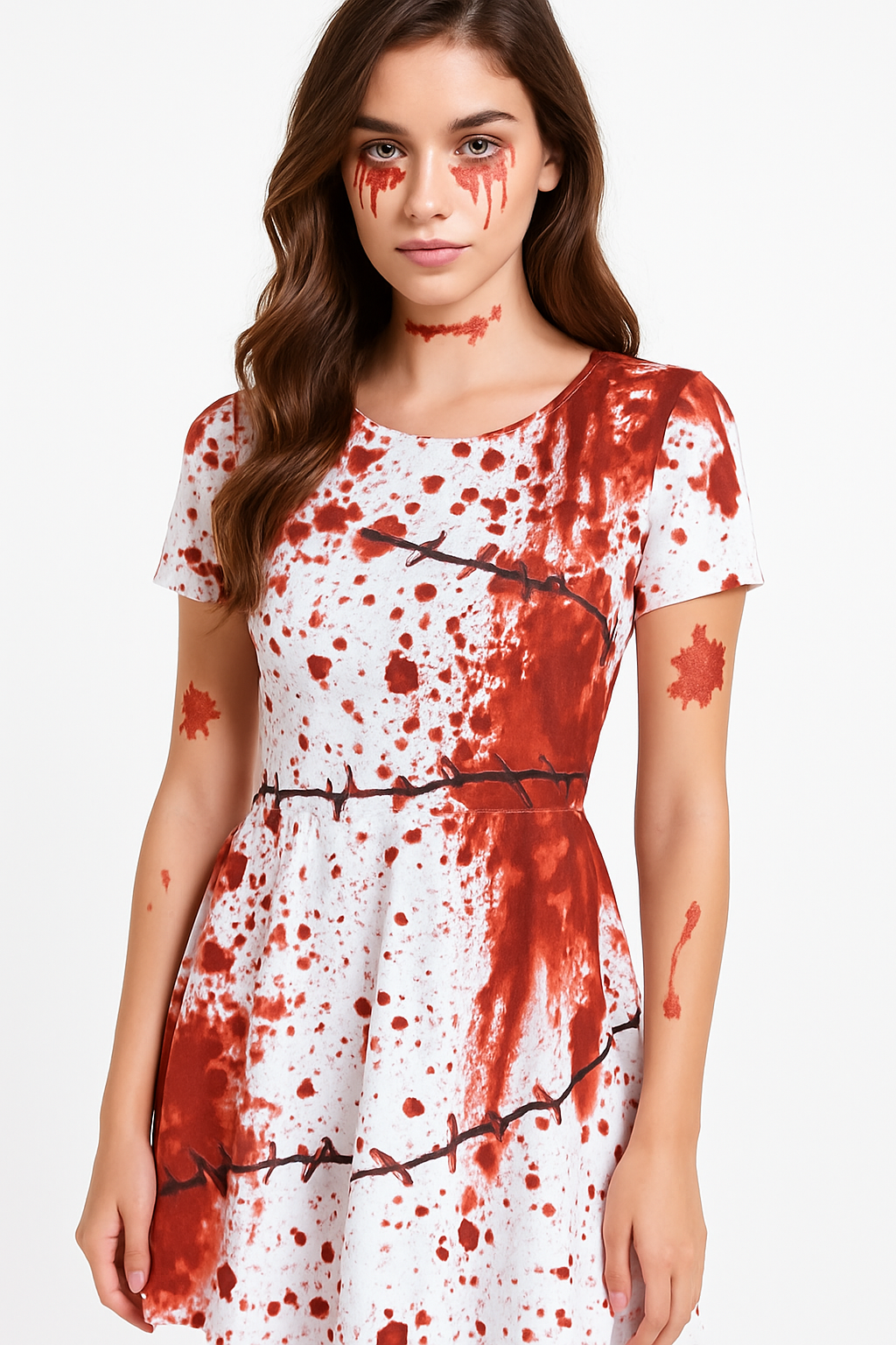 Halloween Glitter Blood Splat Body Decal Kit