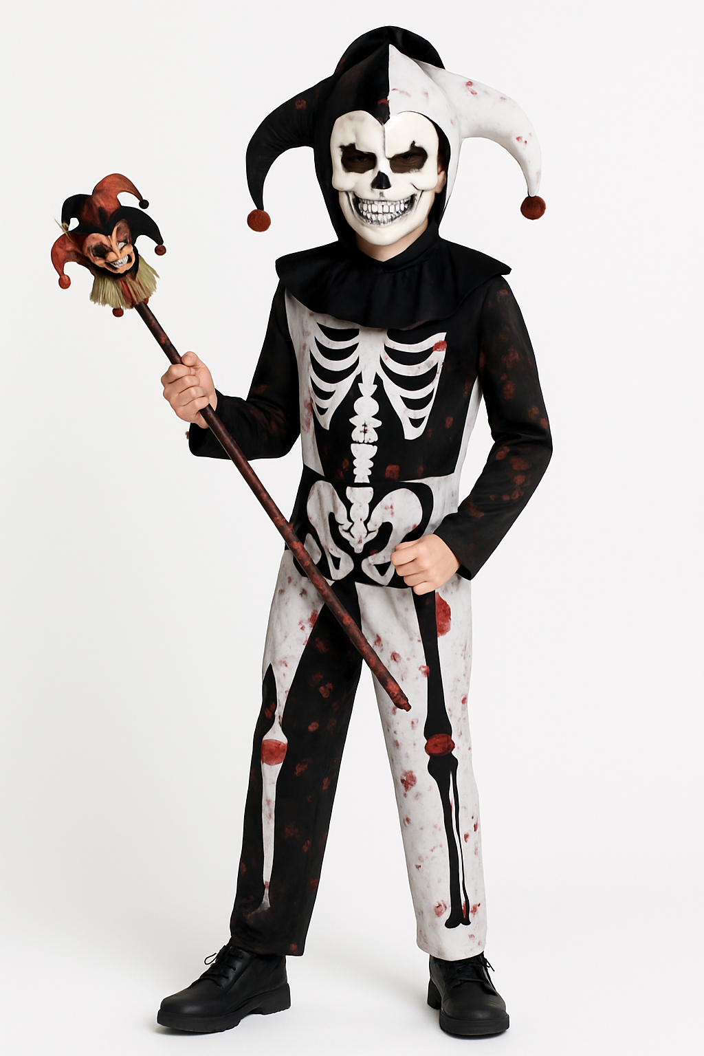 Boys' Menacing Jester Costume (Size 14-16)