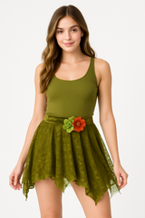 Enchanting Woodland Fairy Skirt - Green Tulle Costume Accessory