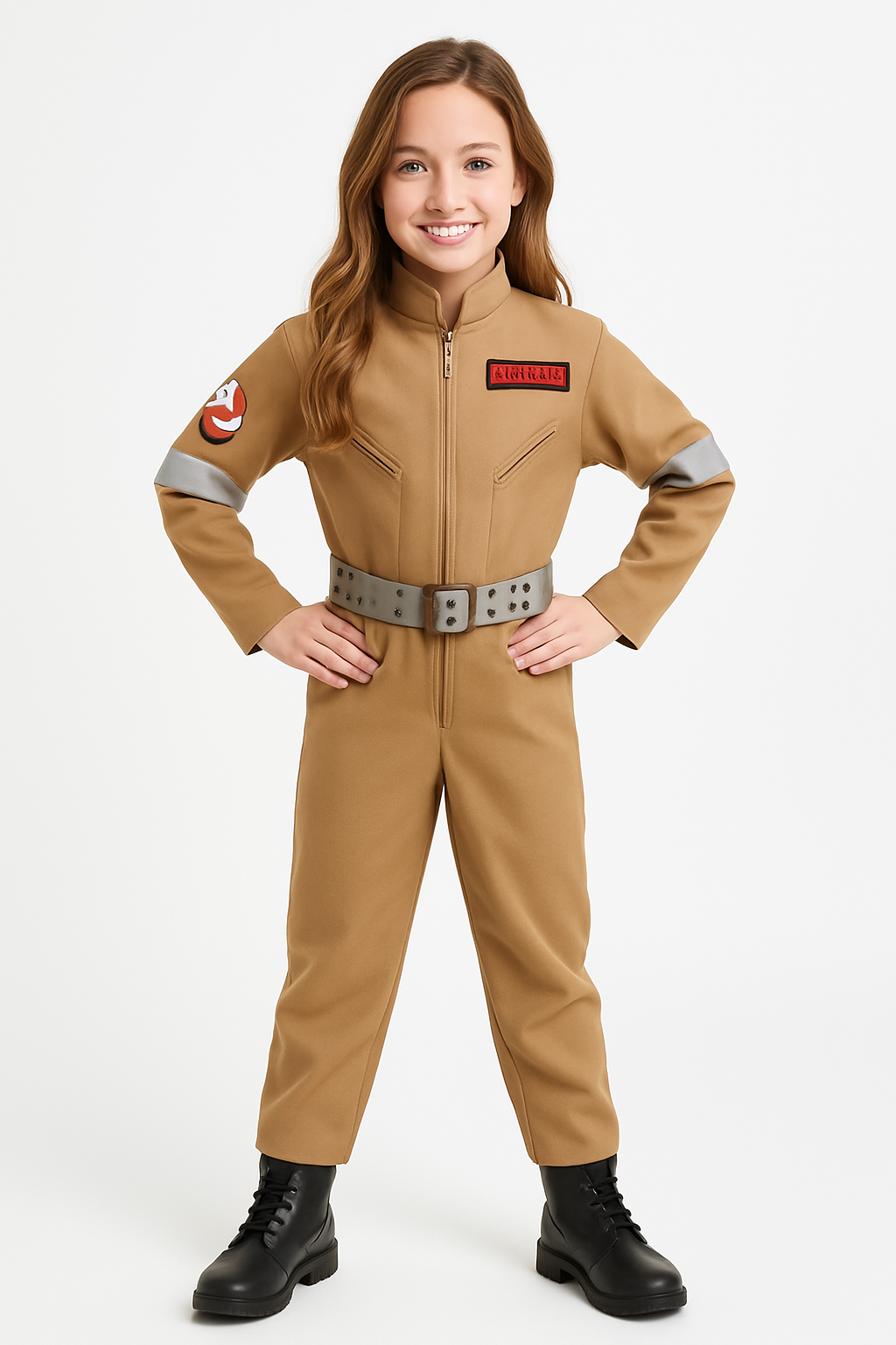 Kids' Ghostbusters Tan Jumpsuit Costume - Officially Licensed