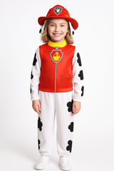 Kids' Nickelodeon PAW Patrol Marshall Red Jumpsuit with Hat Halloween Costume, Assorted Sizes