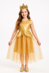 Golden Princess Halloween Costume for Girls