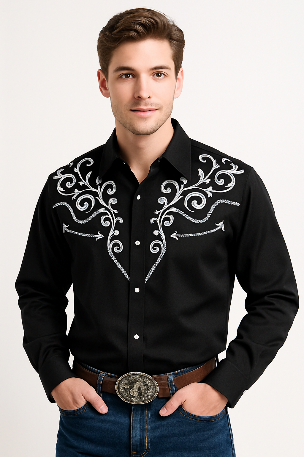 Men's Western Costume Shirt - Size S/M