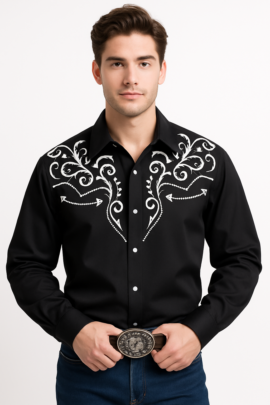 Men's Western Halloween Costume Shirt - L/XL