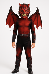 Devil Boy Halloween Costume with Wings