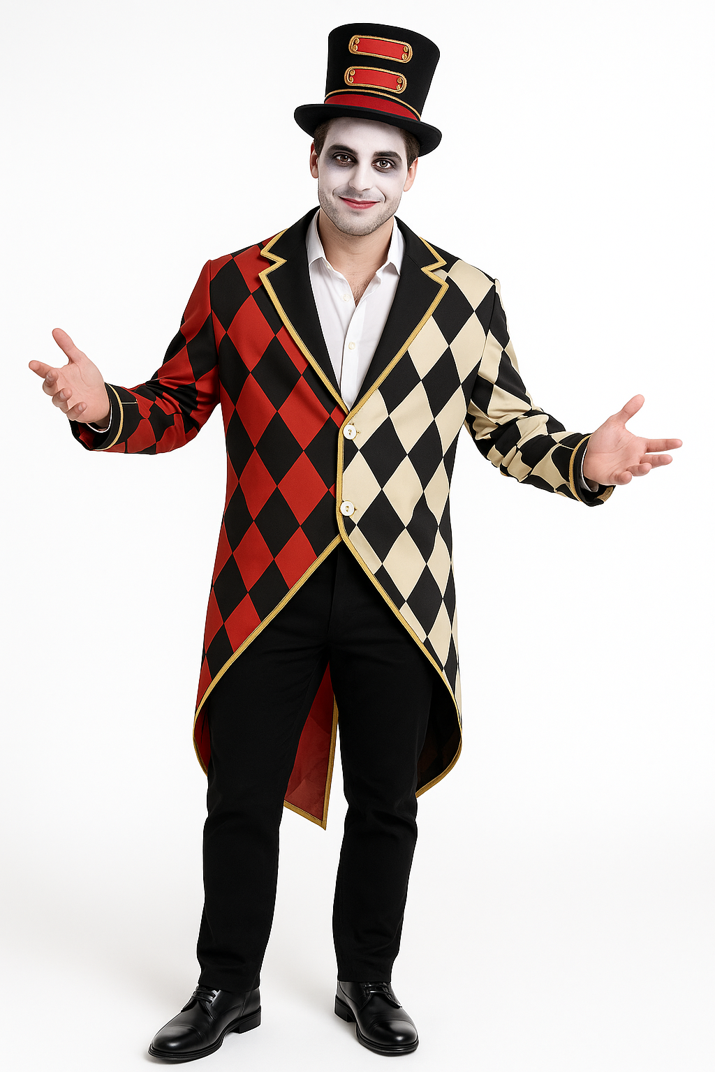 Vintage Circus Master Jacket for Halloween Plus Size