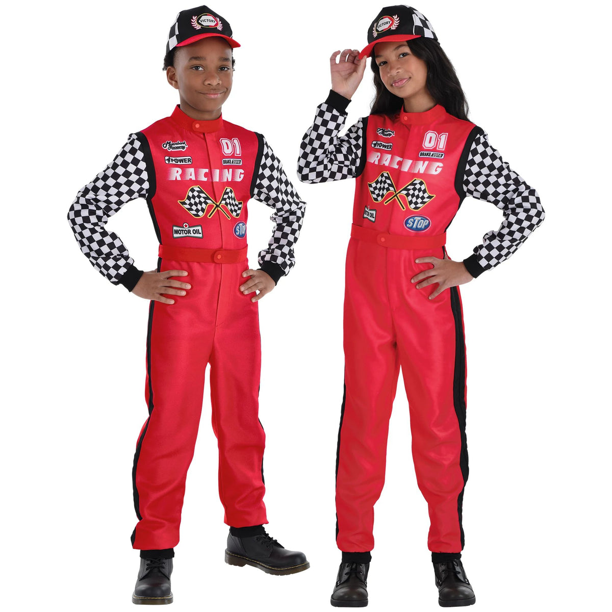 Boys' Race Car Driver Halloween Costume Jumpsuit