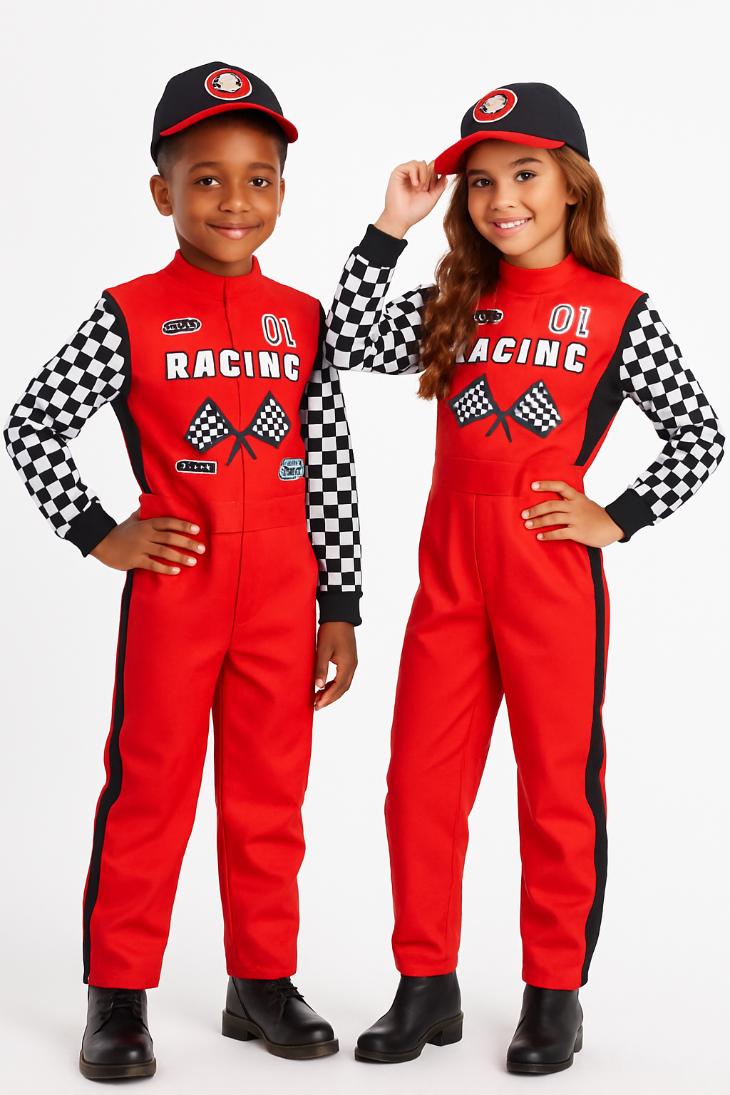 Kids' Race Car Driver Jumpsuit Halloween Costume