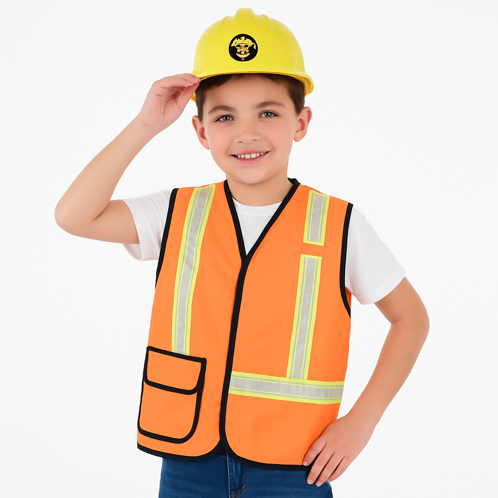 Kids' Construction Worker Halloween Vest