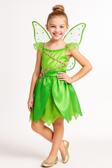 Enchanting Disney Tinker Bell Costume for Kids with Glitter Wings