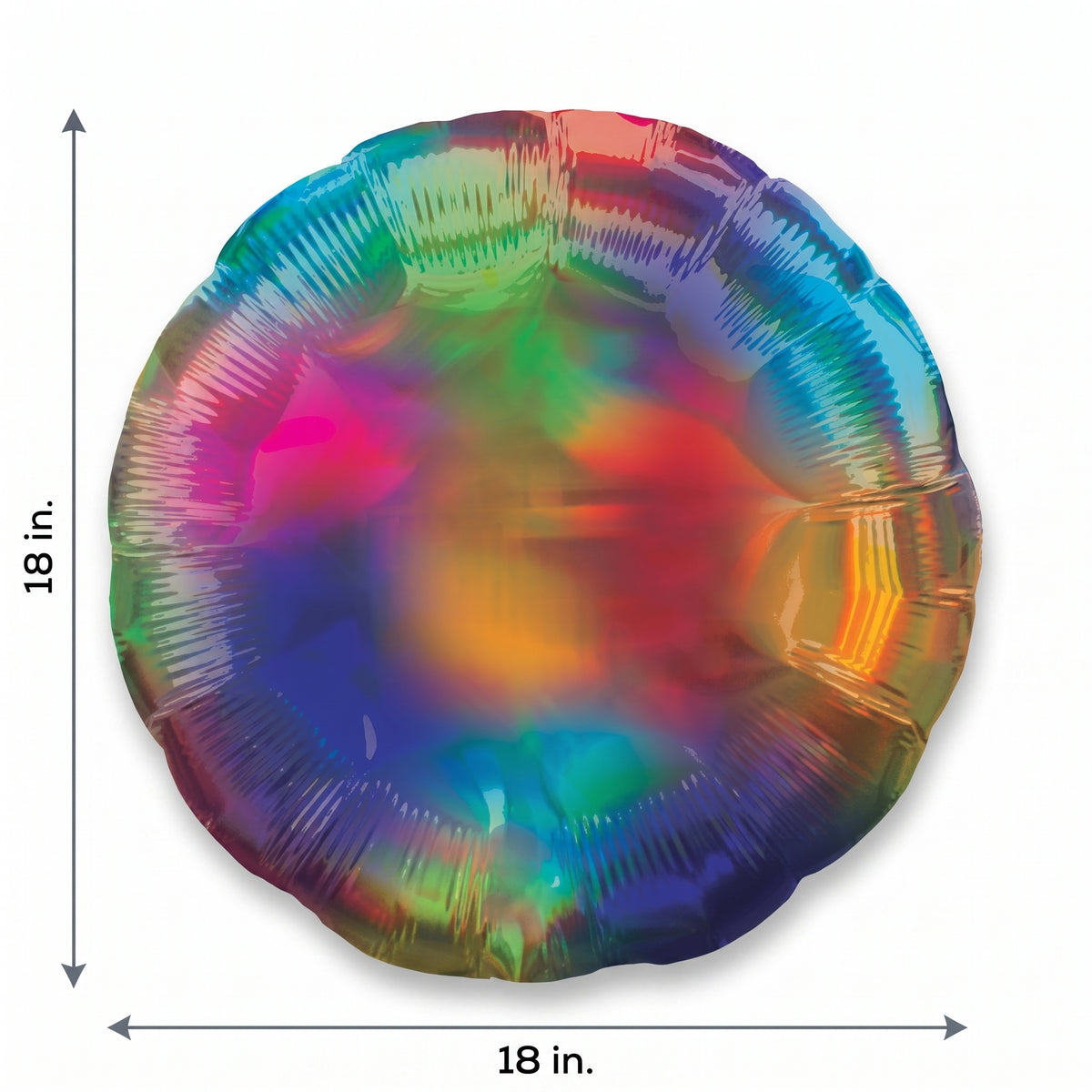 Iridescent Rainbow Foil Balloon