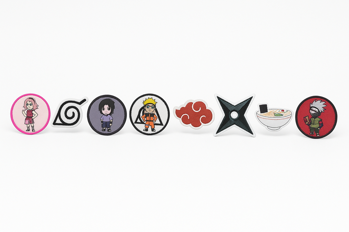 Naruto Anime Party Patches - 8 Count