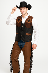 Deluxe Western Cowboy Vest Costume Accessory
