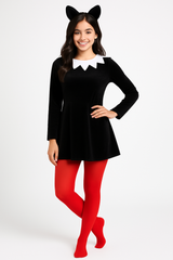Spooky Red Halloween Tights - One Size