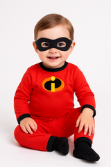 Infant Disney Pixar The Incredibles Baby Jack-Jack Red Jumpsuit with Mask