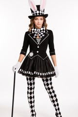 Women's Dark Mad Hatter Halloween Costume