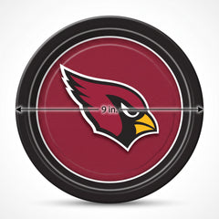 Arizona Cardinals 9" Round Paper Plates - NFL Party Supplies