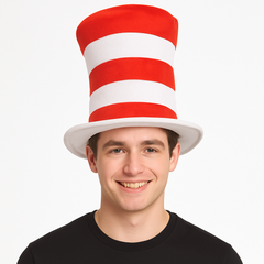 Dr. Seuss Cat in the Hat Striped Top Hat