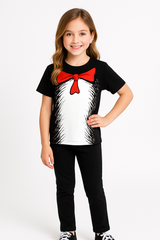 Dr. Seuss Cat in the Hat Kids' T-Shirt Costume XS/S